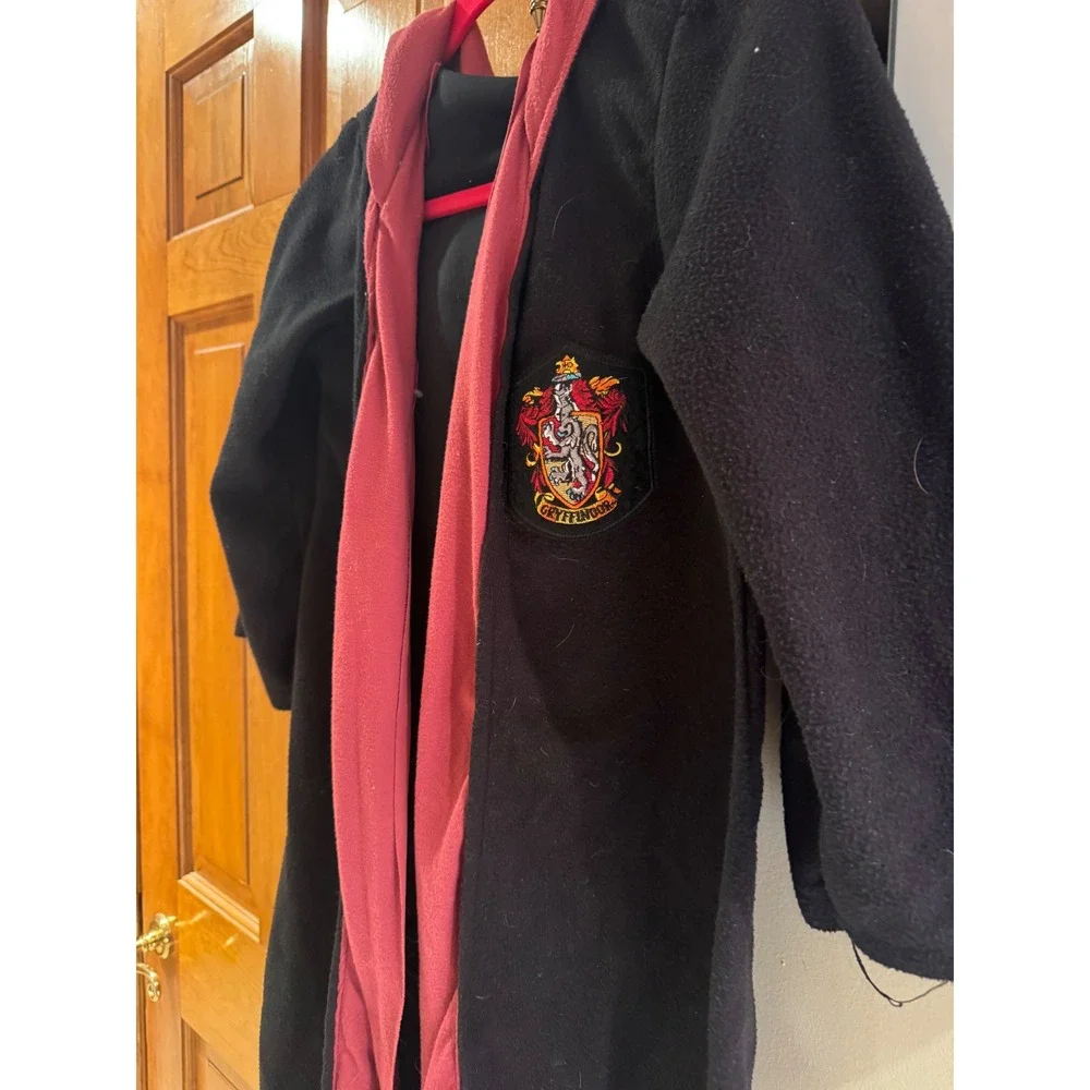 Harry Potter Rubies Deluxe‎ Gryffindor Robe Kids Medium Black Burgundy Fleece